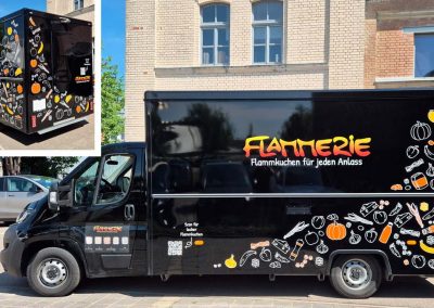 Food Truck Beschriftung Flammerie