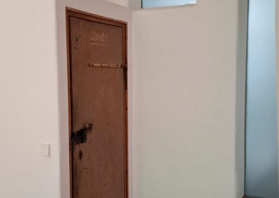 Beispiel Glasdekor an Fenstern eines Altbaus