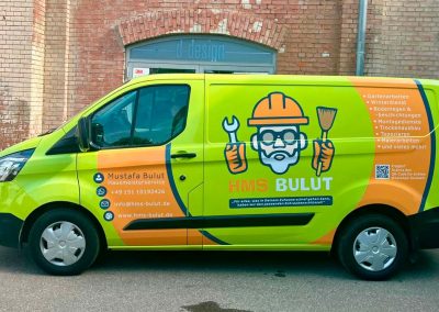 Lieferwagen von HMS Bulut Hausmeisterservice