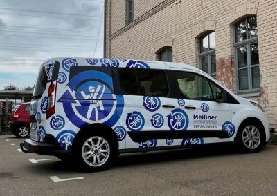 Meißner Lieferwagen-Beschriftung