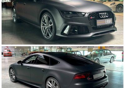 Audi RS7 Car Wrap in schwarz 3M