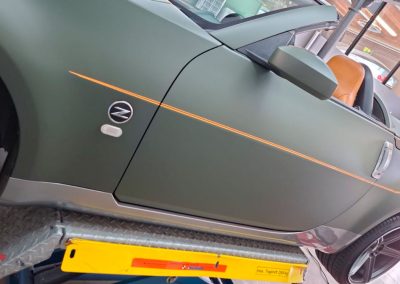 Zierstreifen am Fahrzeug