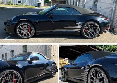 Fahrzeugdesign Porsche Streifen mit Verlauf