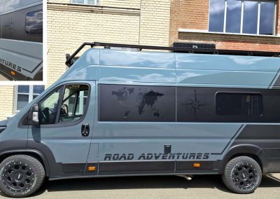 Fahrzeugdesign Wohnmobil Karte Windrose
