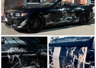 Digitaldruck Fahrzeug Mustang CarWrap