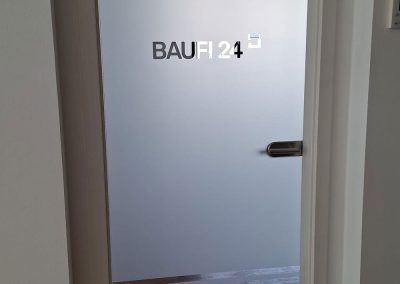 Glasdekor BAUGFI 24 Bürotür mit Milchglas