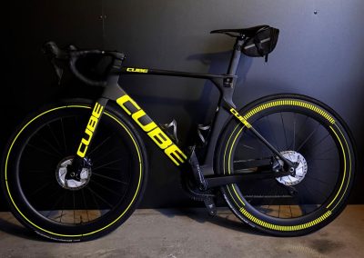 Rennrad Felgendesign Styling neon